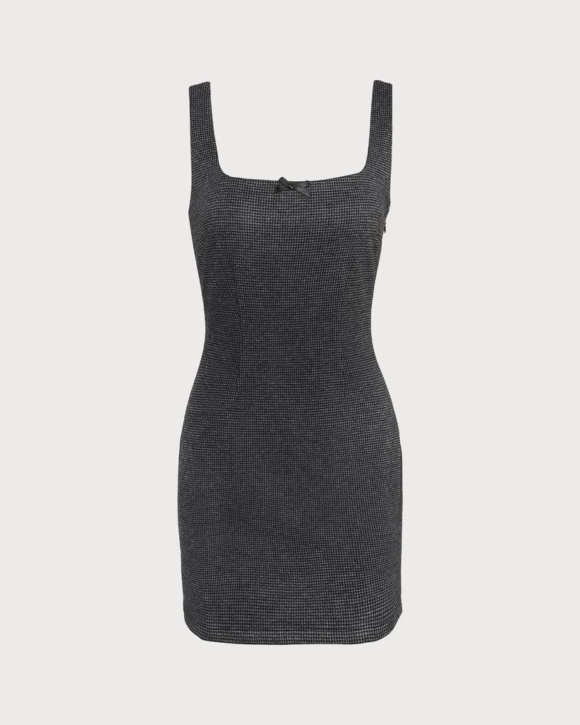 The Square Neck Sleeveless Mini Dress Dresses - RIHOAS