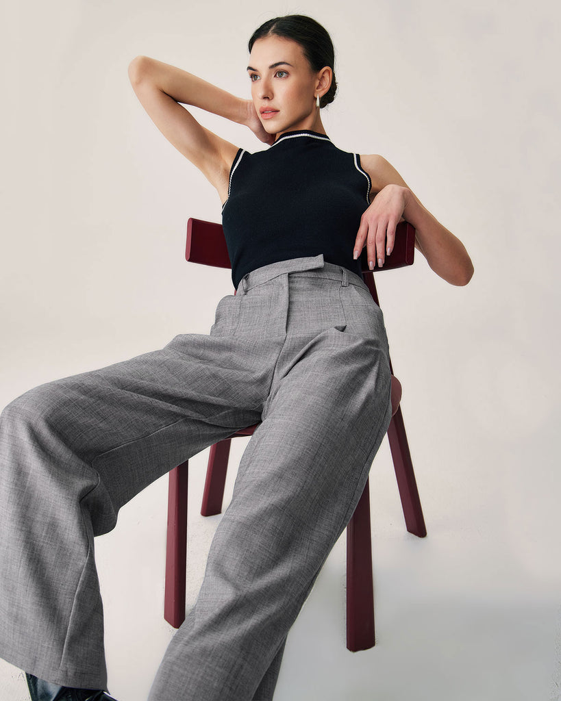 Women Woven Polyester Pants Bottoms - RIHOAS