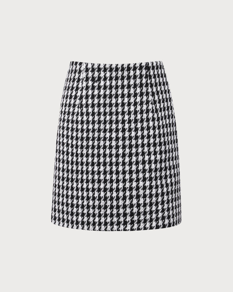 Women Woven Polyester Skirts Black Bottoms - RIHOAS