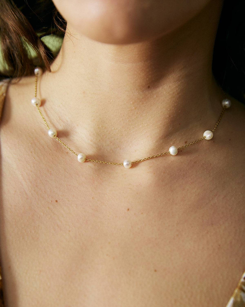 The Pearl Cable Chain Necklace - RIHOAS